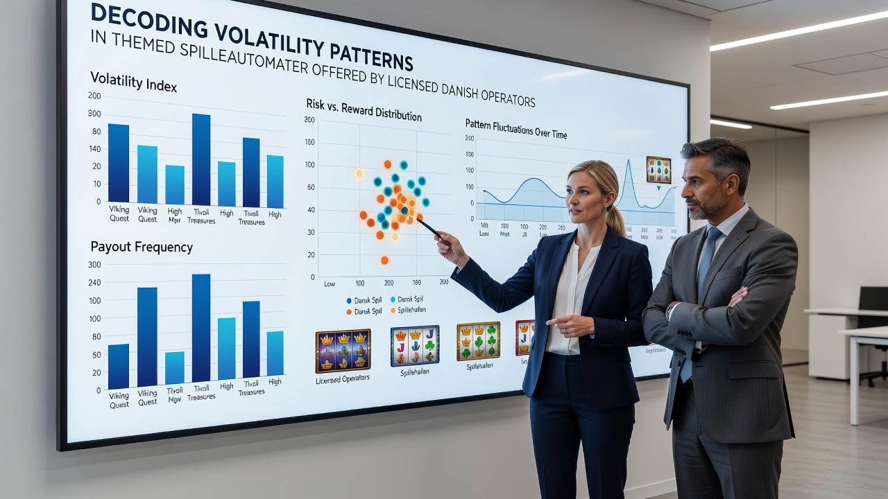 Data visualization of volatility patterns across multiple themed slots on Danish operator sites
